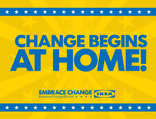 ikea change begins at home Ikea